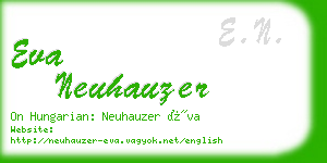 eva neuhauzer business card